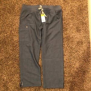 Figs Scrub Set Heather Denim XL